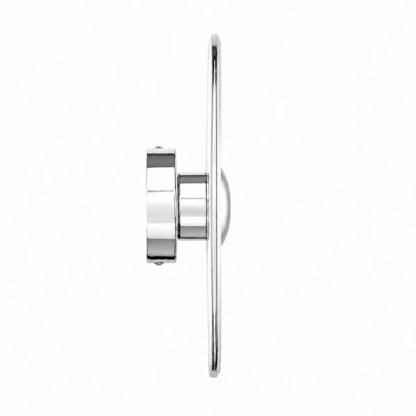 Szklany kinkiet ścienny Helios ST-X007W chrom okrągły LED 1x3W 3000K disc