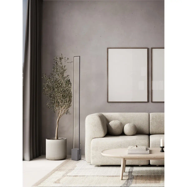 Tarasowy słupek z betonu DOMAIRA LE45292 LED 26W 3000K szary czarny