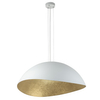 Lampa wisząca kopuła SOLARIS 40617 Sigma z żywicy biała złota