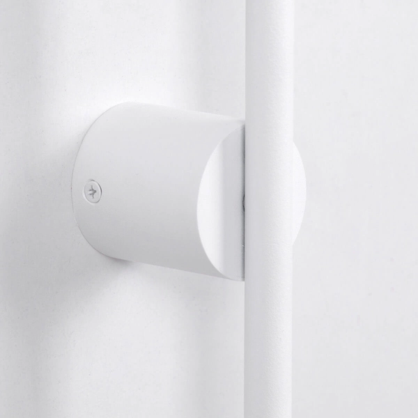 Potrójny kinkiet ścienny Pero K-5325 Kaja do jadalni metalowy biały