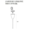 Zawiesie linkowe z regulacją DOBAC MHT1-P50-BK TRACK Maxlight bez uchwytu do szyn 5m czarne