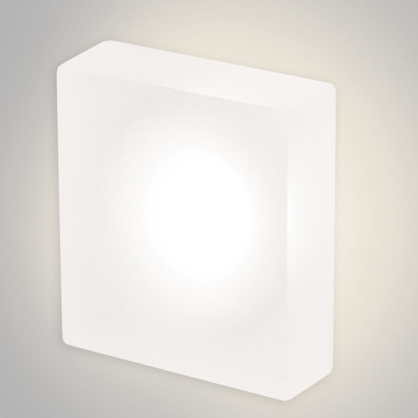 Wpustowa lampa schodowa Lesel 008 L 100801309 Elkim LED 1W 6000K square IP44 biała