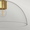 Szklana lampa wisząca Jude ALM-JUDE-P-GD-CL nad stół złota