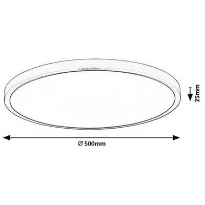 Plafon okrągły PAULOS 71075 LED 48W 4000K sypialniany biały