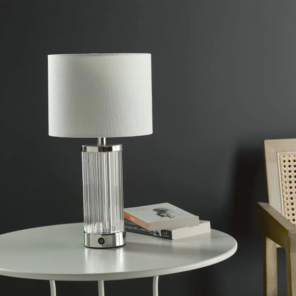 Stołowa lampa ładowana Enrico ENR4138 LED 2,4W 3000K ze ściemniaczem nikiel