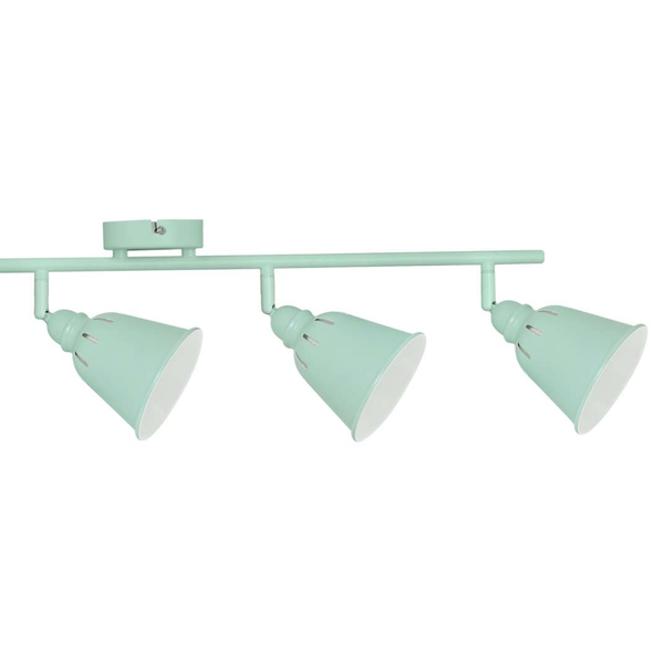 Plafon LAMPA sufitowa FIONA 4 311085 Polux regulowana OPRAWA metalowe reflektorki retro miętowe