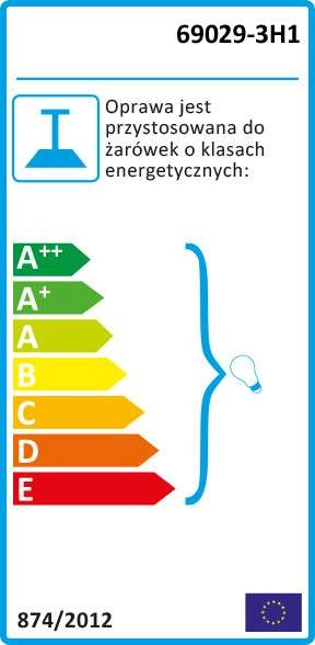 LAMPA wisząca ULLEU 69029-3H1 Globo skandynawska OPRAWA zwis pająk brązowy czarny