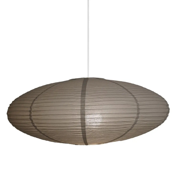 Papierowy abażur do lampy wiszącej Villo 60 2213253218 owalny brązowy