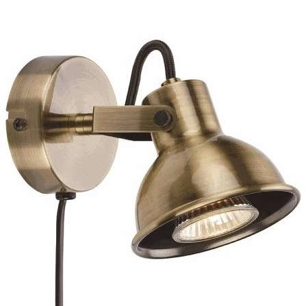 Regulowana LAMPA ścienna ROCCO 107853 Markslojd metalowa OPRAWA kinkiet reflektorek industrialny antyczny brąz