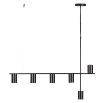 Metalowa lampa zwisająca Vendo 33695 Sigma reflektory tuba czarna