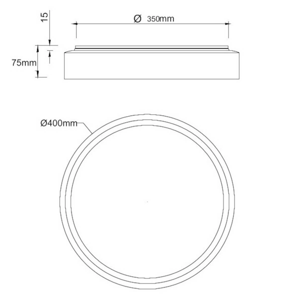 Okrągła lampa sufitowa Felis R64391080 LED 24W 2700-6500K czarny złoty
