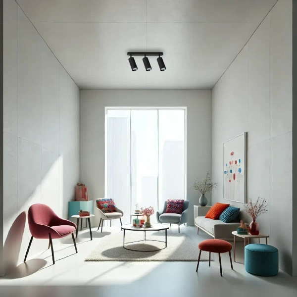 Potrójna lampa sufitowa MICA SPOT ML1147 do kuchni czarny