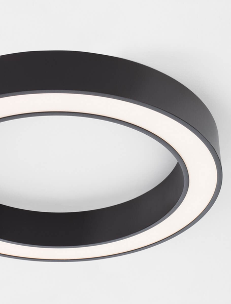 Okrągły plafon pokojowy Claro pierścień LED 50W 2700-4000K czarny