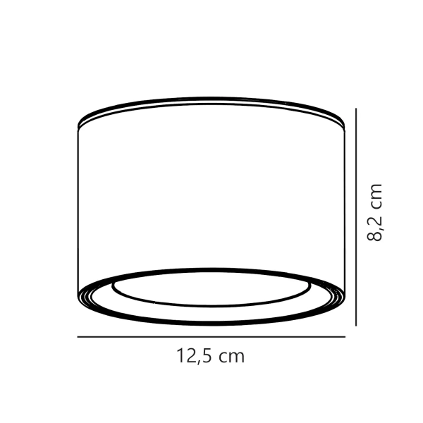 Łazienkowa lampa sufitowa LANDON 2110660103 LED 6,5W 2700K IP44 czarny