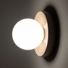 Kulista lampa ścienna CLAY 11746 szklana ceramiczna biała szara