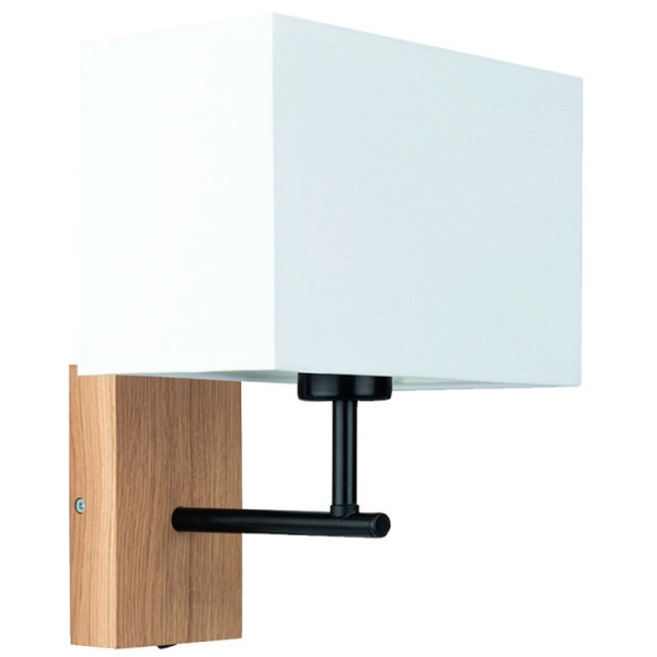 Kinkiet ścienny SONAR 5723974 prostokątna skandynawska abażurowa szara