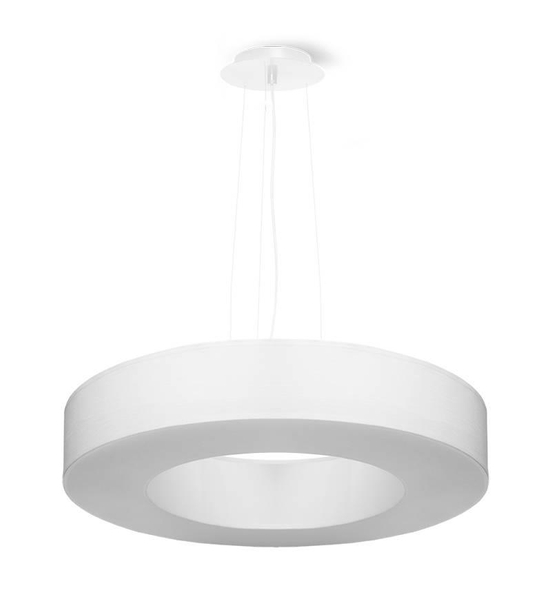 LAMPA wisząca SL.0749 abażurowa OPRAWA zwis okrągły biały