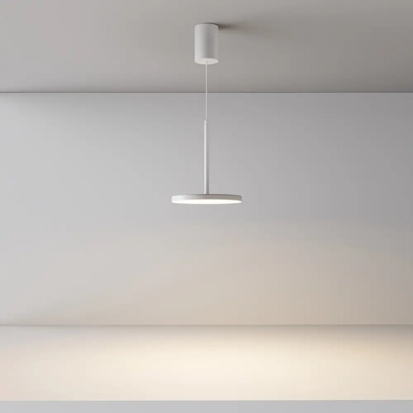 Wisząca okrągła lampa Plato P076PL-L12W3K-W LED 12W 3000K biała