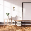 Wisząca lampa Edison ABIGALI-ZA-2 kabel nad stół mosiądz