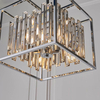 Lampa wisząca glamour Acadia 81930 Endon kryształowa crystal kwadratowa chrom