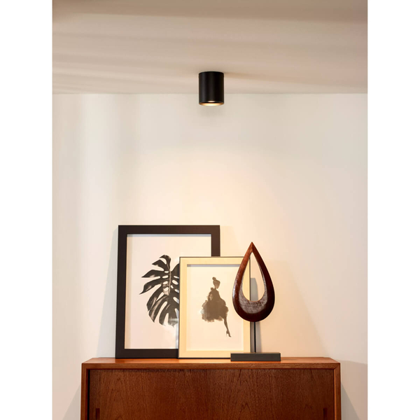 Minimalistyczna lampa sufitowa Bodi okrągły downlight czarny