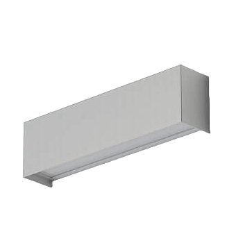 Prostokątny kinkiet srebrny STRAIGHT WALL 6354 ścienna lampa hol
