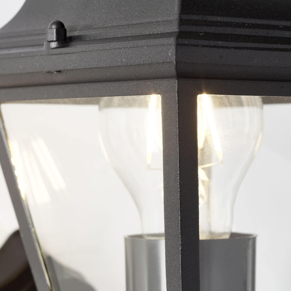Elewacyjna lampa metalowa Nissie 90991A06 latarnia czarny OUTLET