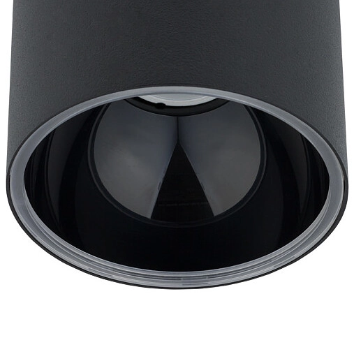 LAMPA natynkowa HALO 8196 Nowodvorski metalowy plafon spot tuba sufitowa czarna