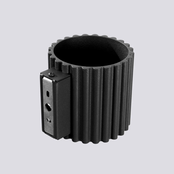 Lampa ścienna AURA czarna SL.1786 ryflowana tuba 1xG9