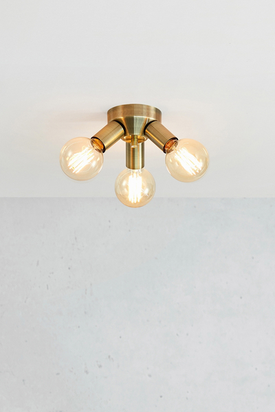 Lampa sufitowa potrójna Mazzo 108550 Markslojd ściemnialna złota