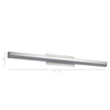 Kinkiet LAMPA ścienna DANIEL MB14404-01L BA Italux metalowa OPRAWA liniowa LED 12W 3000K nad lustro galeryjka aluminium