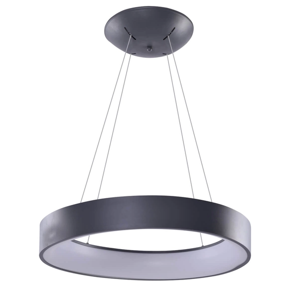 Minimalistyczna lampa wisząca Solvent LED 32W szara
