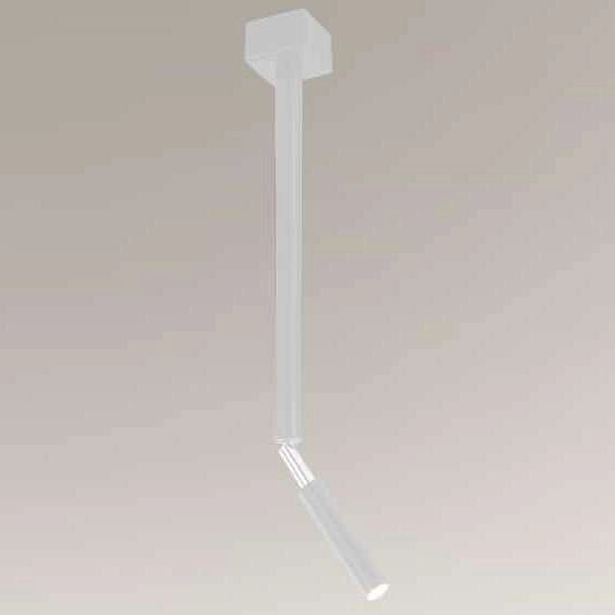 Sufitowa LAMPA regulowana KOSAME 7797 Shilo metalowa OPRAWA plafon tuba industrialna biała