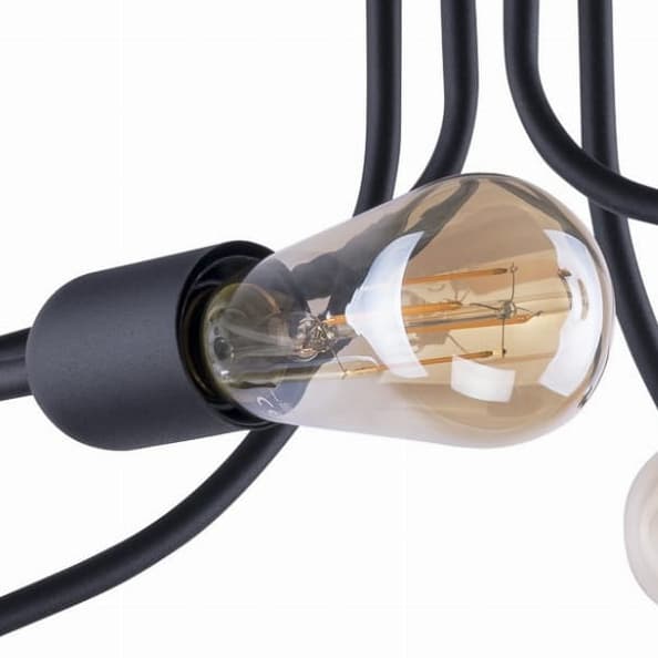 Sufitowa lampa loft Fado 2583 TK Lighting żarówki metalowa czarna
