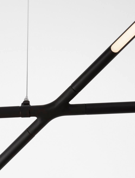 Ledowa lampa wisząca BELL LE42728 Luces Exclusivas 30W 3000K listwy czarne