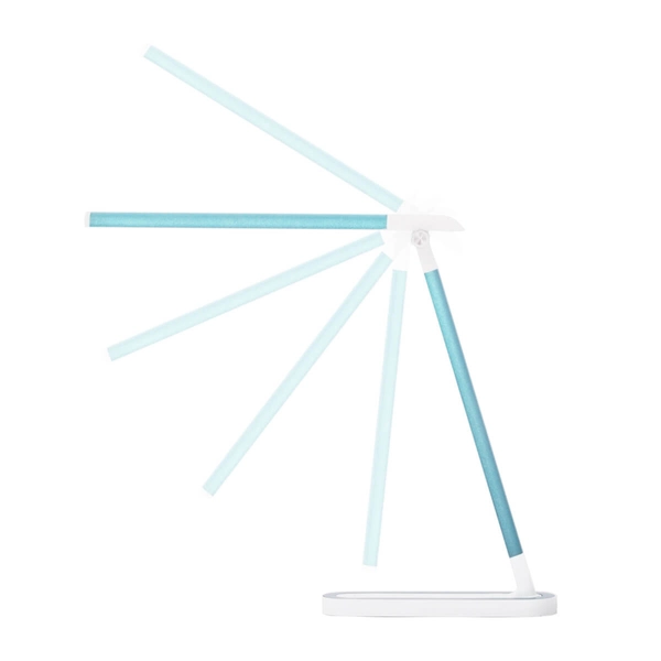 Metalowa lampka biurkowa Niko K-MT-206 ZIELONY LED 5W 4000-6000K turkusowa