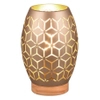 Stołowa lampka Bidar R51571065 RL Light wzorzysta brązowa złota