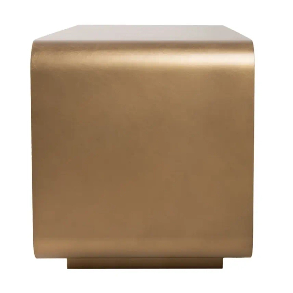 Metalowy stolik kawowy NOURA MM001501100368 złoty do salonu 40cm
