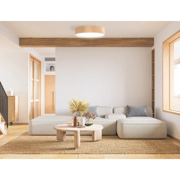 Natynkowa lampa eko 5907623600271 IP54 do ogrodu drewno sosna