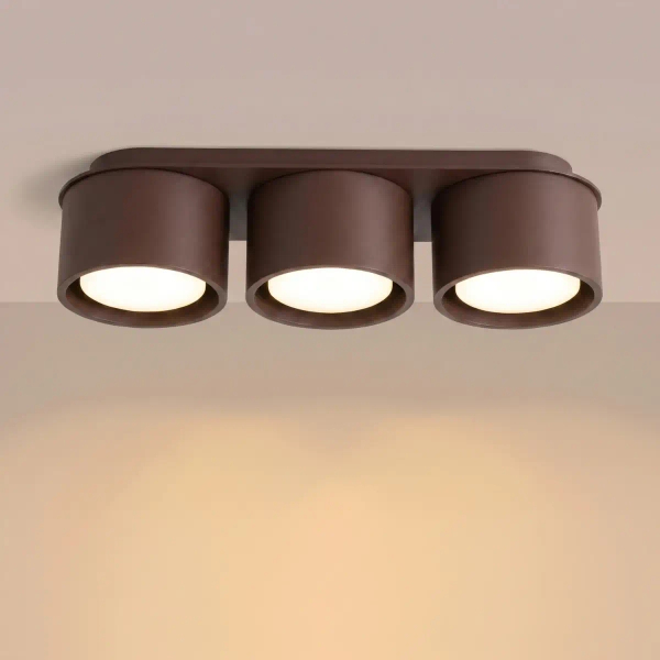Potrójna lampa sufitowa MODO brązowa SL.2484 3xGx53 do biura
