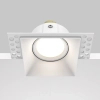 Minimalistyczna lampa wpuszczana Dot DL042-01-SQ-W kwadratowa biała