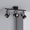 Regulowana lampa sufitowa Retro ABR-RRH-C-3XGU10 Abruzzo czarny srebrny