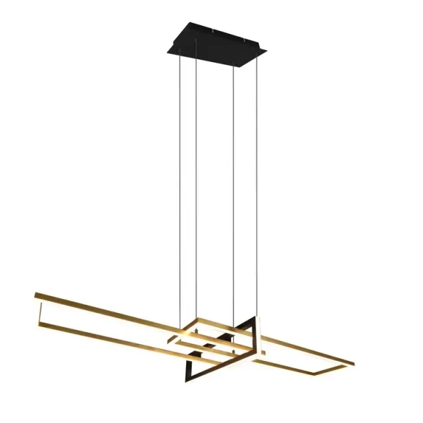 Wisząca lampa SALINAS 320310308 czarna złota LED 34W 3000K 150cm