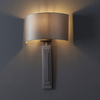 Salonowa lampa ścienna L&-195271 Light& z abażurem brązowa ecru