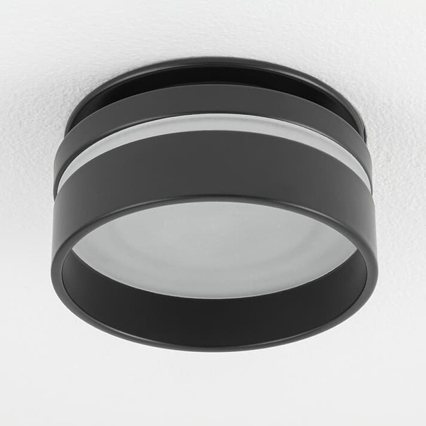 Lampa podtynkowa punktowa Mljet 10493 Nowodvorski tuba okrągła czarna