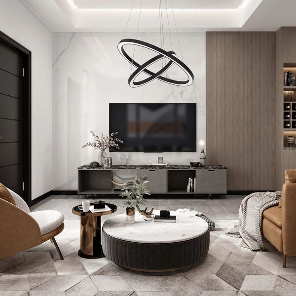 Wisząca lampa Galaxia ML8422 LED 46W nowoczesna czarna