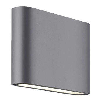 Zewnętrzna lampa ścienna SAPRI LP-1556/1W ANTR Light Prestige LED 6W 4000K IP54 ogrodowa oprawa elewacyjna outdoor grafitowa OUTLET