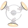 Prowansalska LAMPA sufitowa JOWITA 54050-3 Globo reflektorowa OPRAWA shabby biała czarna