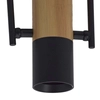 Kinkiet LAMPA ścienna BOVINO LP-1111/1W Light Prestige metalowa OPRAWA regulowany reflektorek tuba drewno czarna