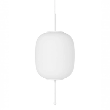 Szklana lampa wisząca Epli EPB111P0 do salonu nad wyspę biała